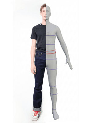 Jeans sur mesure fabriqué en France