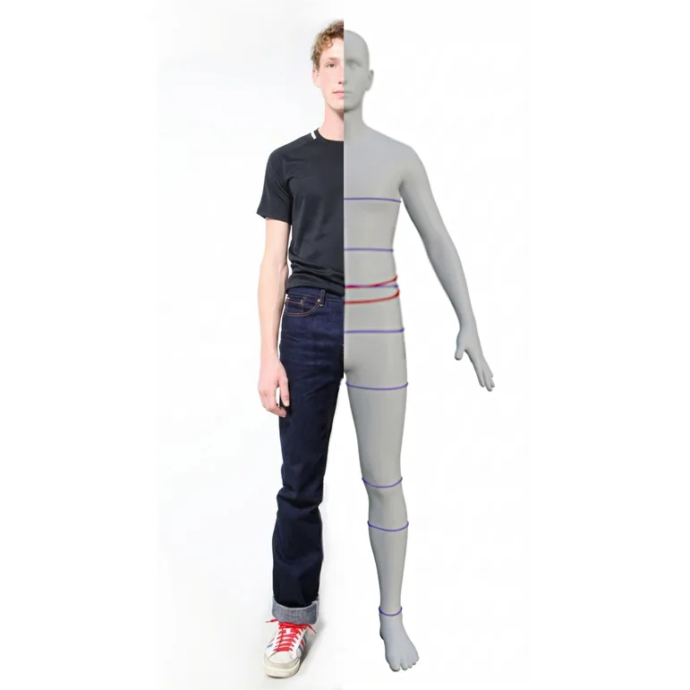 Jeans sur mesure fabriqué en France